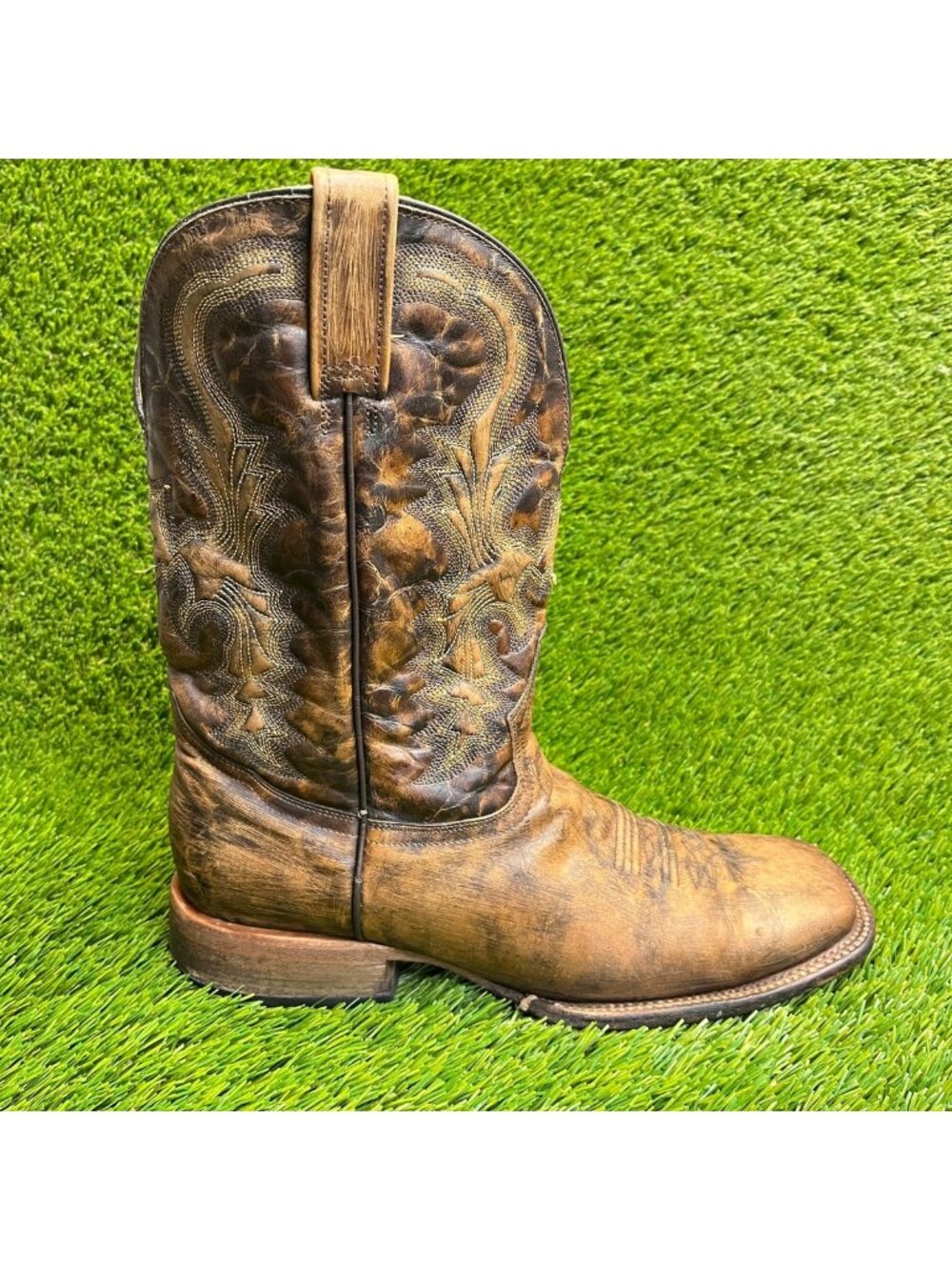 Stetson Mens Size 11.5 Brown Classic Outdoor Square Toe Cowboy Western Boots